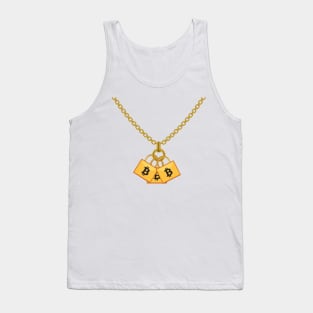 Bitcoin Cool Cryptocurrency Funny Necklace Tank Top